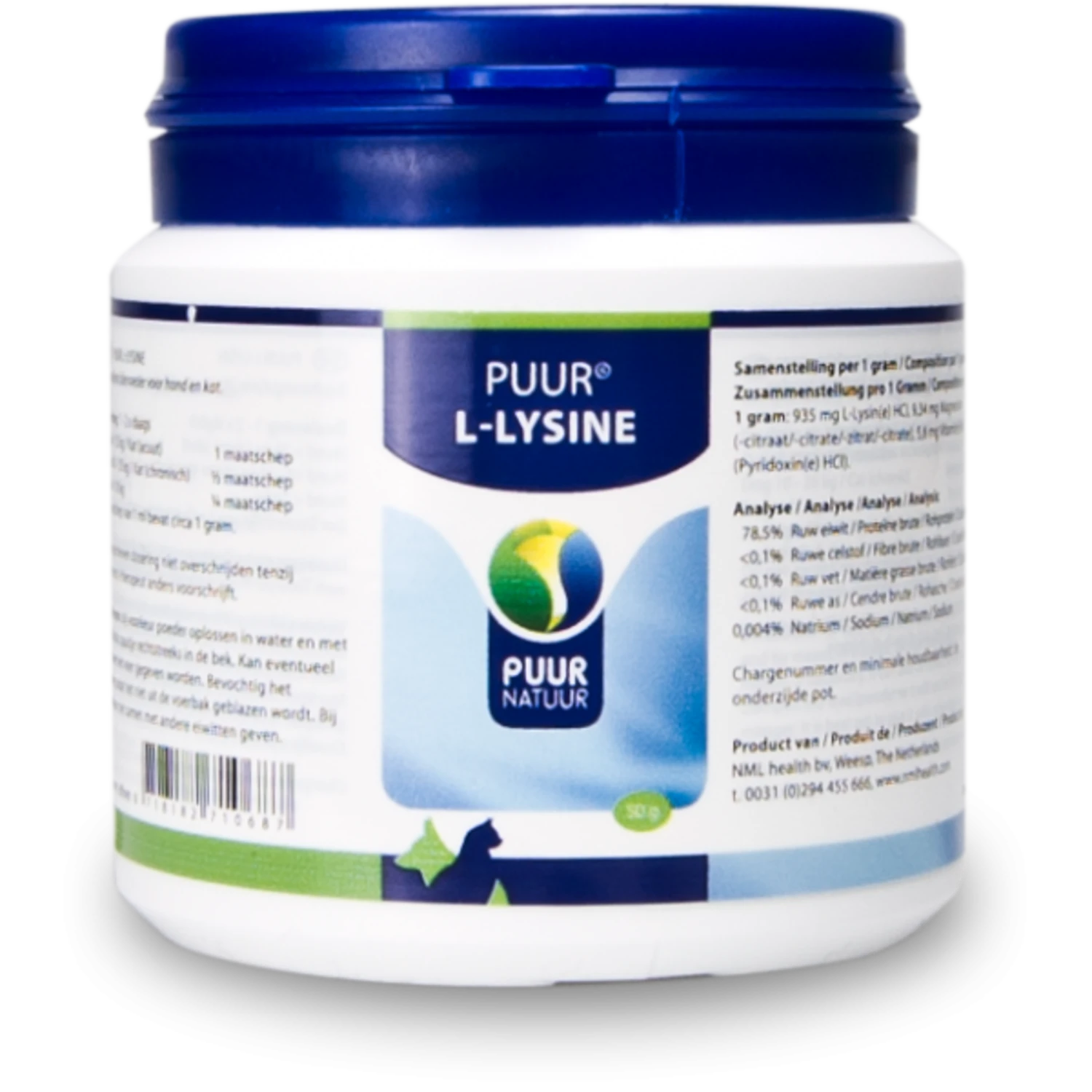 PUUR Puur L-Lysine Hond & Kat Compl. - 50 Gram 1 PUUR Puur L-Lysine Hond & Kat Compl. - 50 Gram